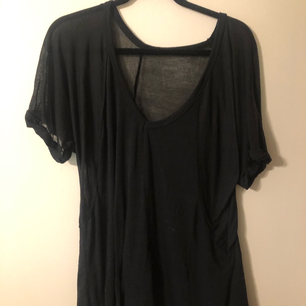 Black free people flowy shirt
